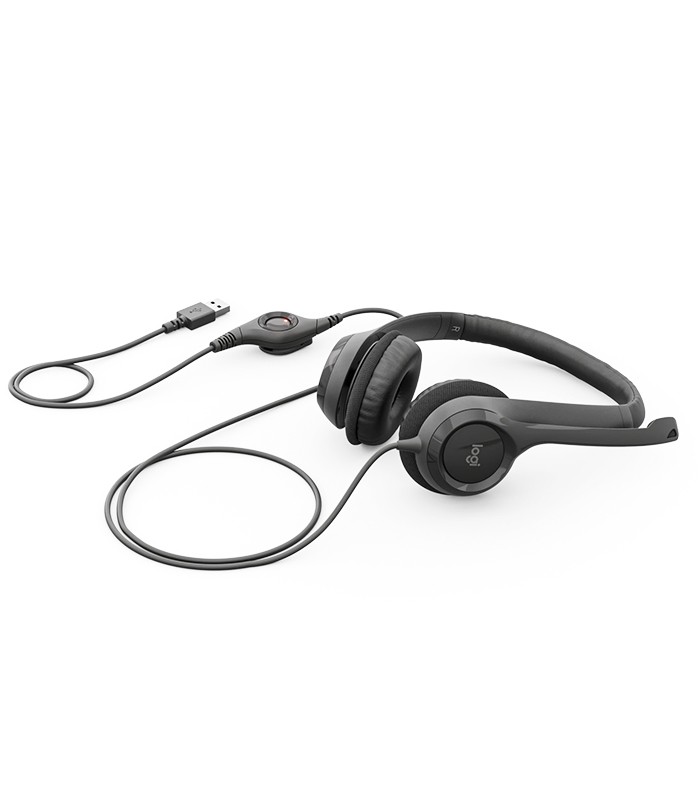 Micro Casque avec fil LOGITECH H390 NOIR entrée USB Antiparasite