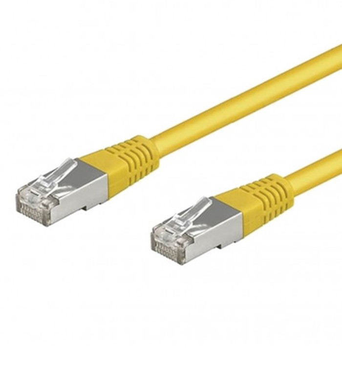 Cable réseau RJ45 CAT6 0.5m Surmoulé Jaune