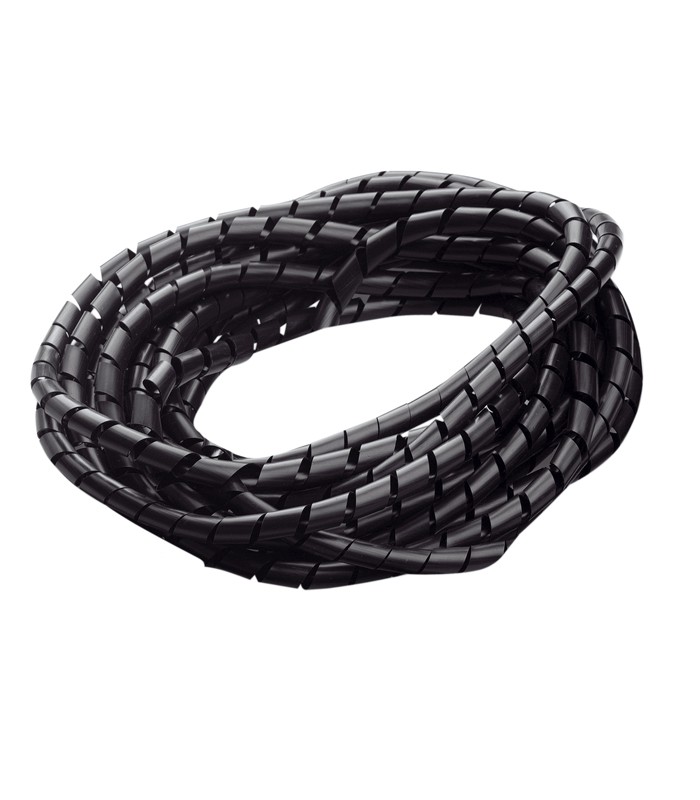 Gaine spiralée noir diamètre 12mm 10m