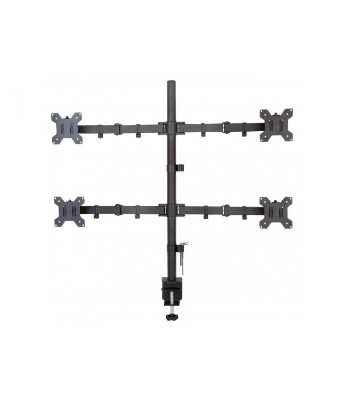 Support 4 écrans 13"-27" à pince 