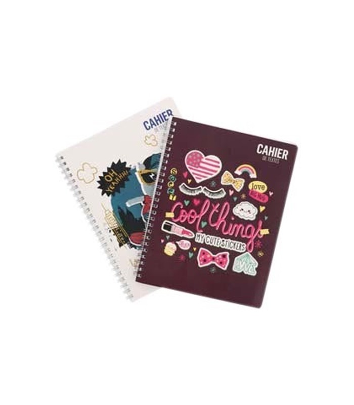 Cahier 17x22 seyès 192 pages piqûre 70g R.EB-17X22-192P-70G