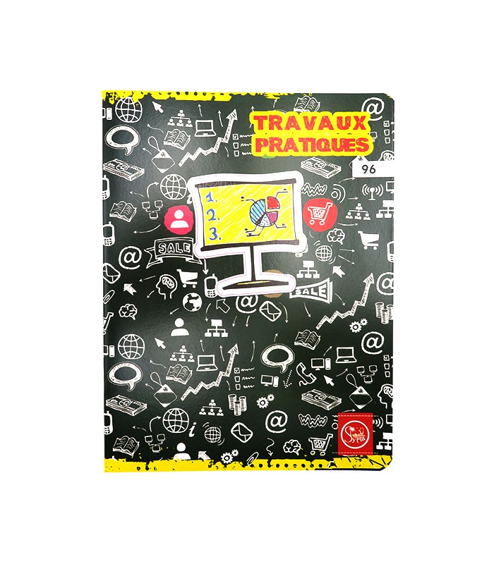 Cahier 17x22 travaux pratiques 72p.S.+72p.U 60g/90g piqûre R.ER32570A