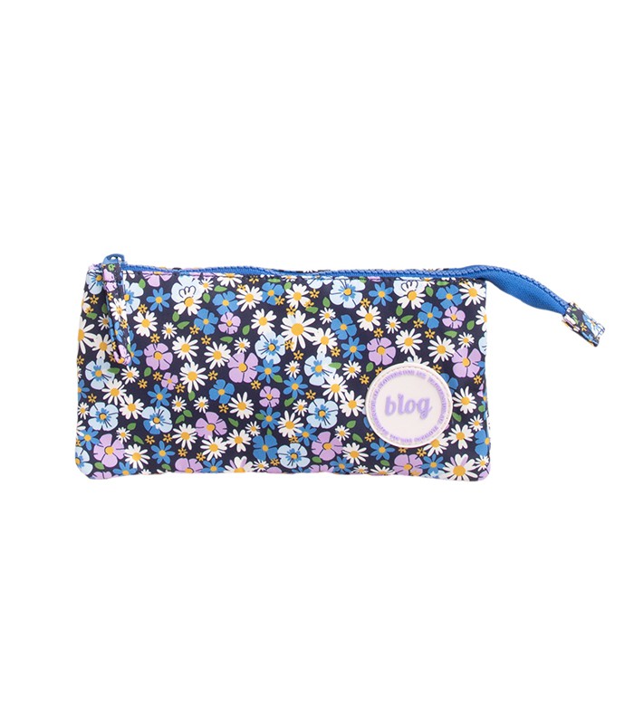 Fourre-tout plumier triple b'log flowers R.124057