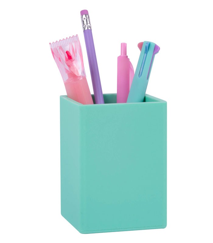 Pot à crayons nordik silicone vert R.18448