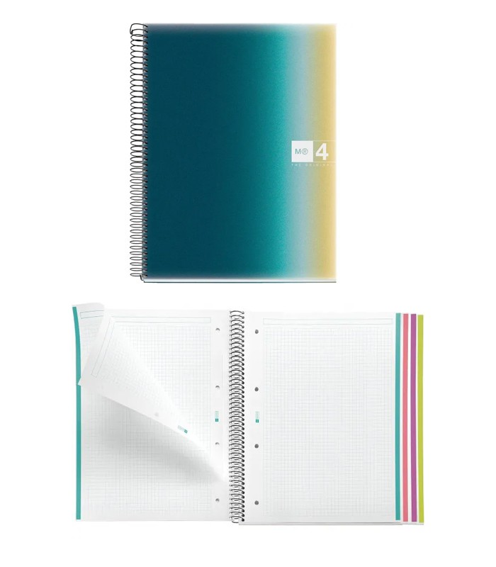 Cahier A4 notebook 5x5 120 pages PP aurora iceland R.MR4084XXX