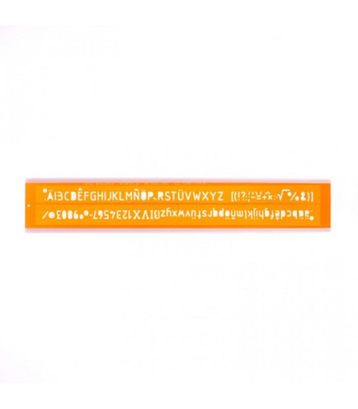 Trace-lettre 10 mm norme uni-h R.30010