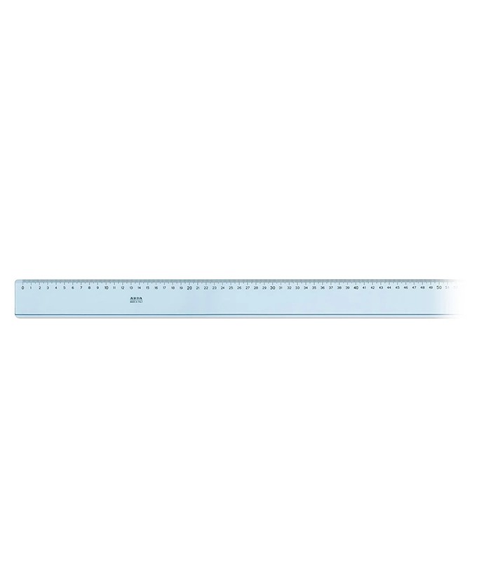 Règle plate 100cm cristal bleu - durable et flexible R.289100C