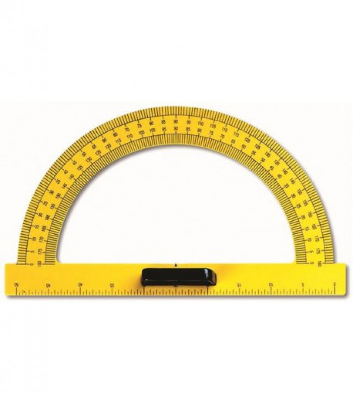 Rapporteur tableau 180° 50cm plast. avec poignée R.1004
