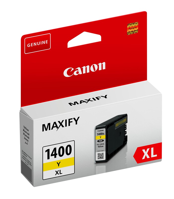 Cartouche jet d'encre Canon Jaune PGI-1400XL Y (900 pages)