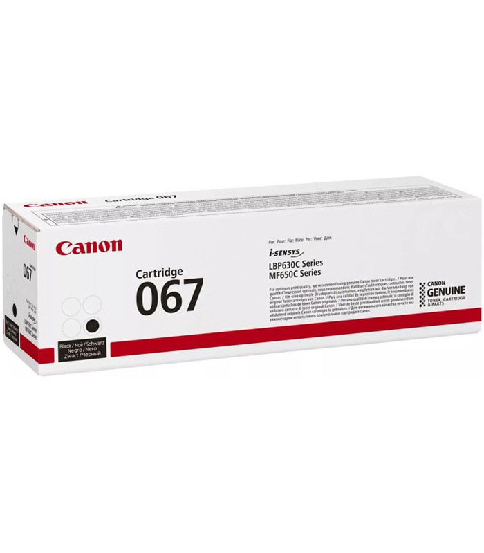 Toner Canon 067 noir (1.350 pages) p/MF630/650 série