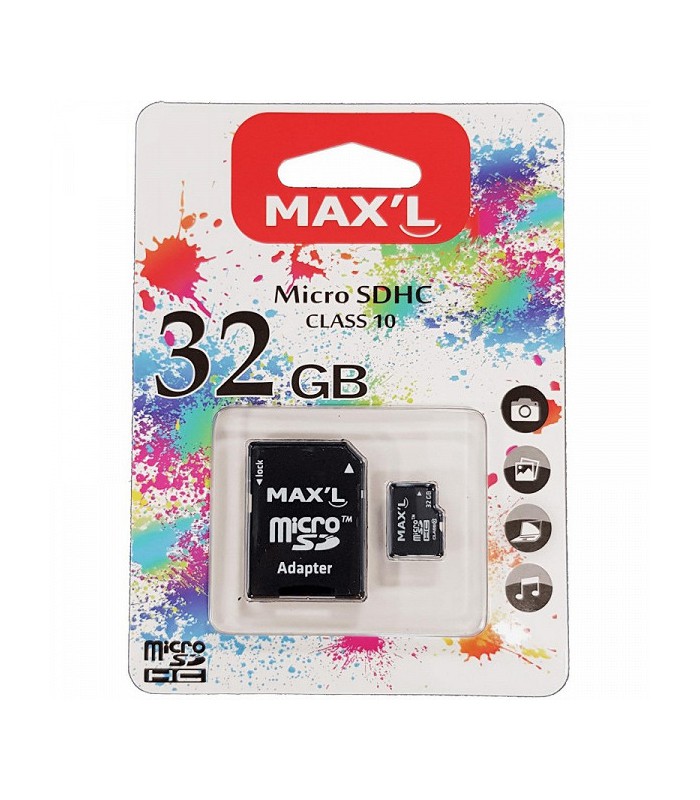 Carte SD 32 Go micro avec adaptateur SDHC - Classe 10 R.MAXL854712