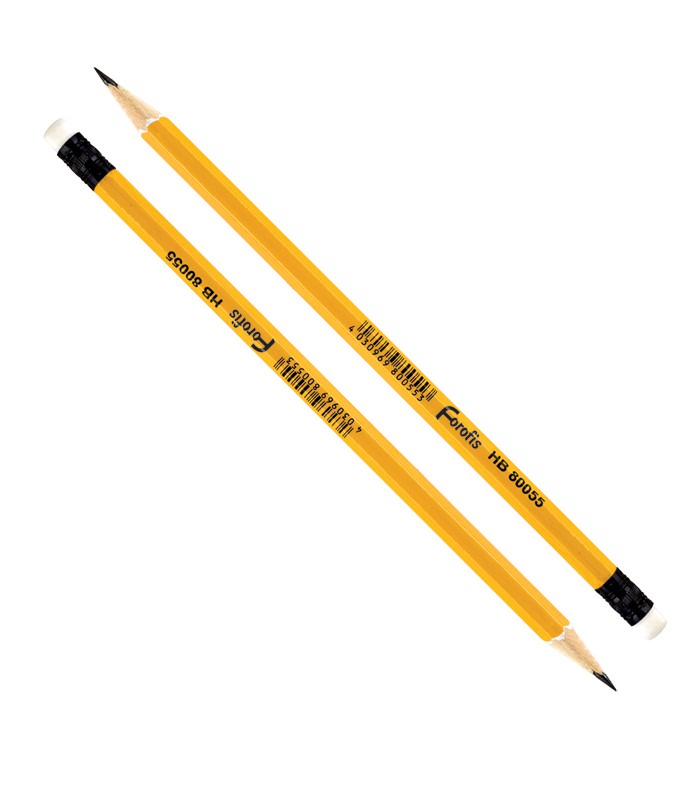 Crayon graphite HB bout gomme jaune R.91555
