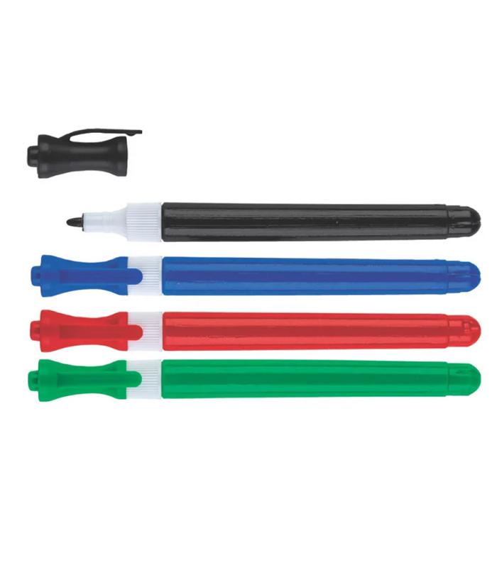 Marqueurs tableaux blanc x4 noir-bleu-rouge-vert R.81263