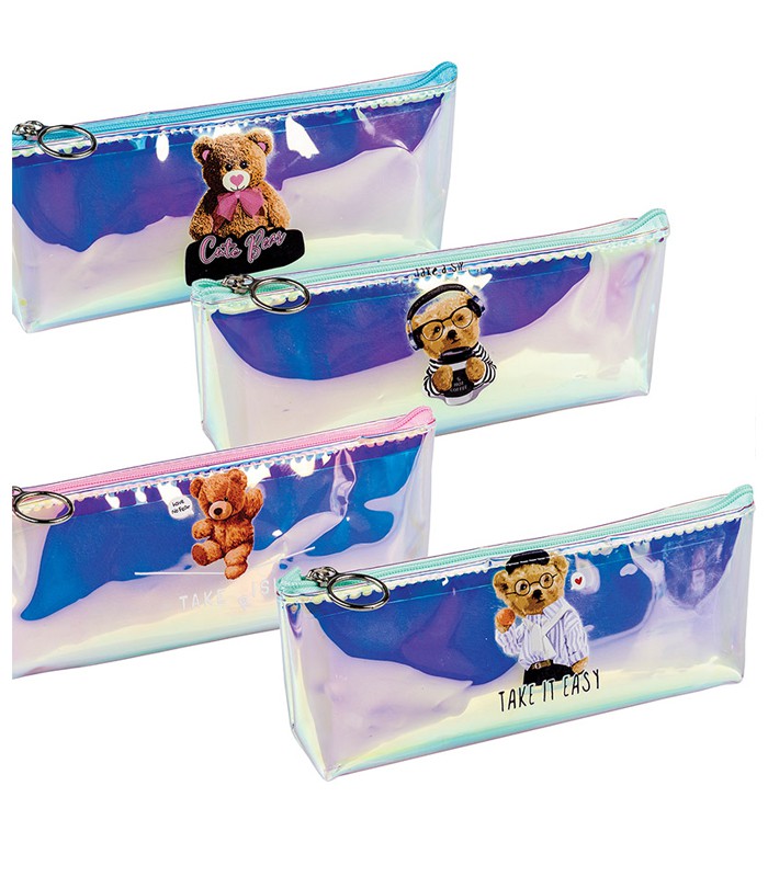 Fourre-tout 20x8x3.5cm ours brillant R.81054