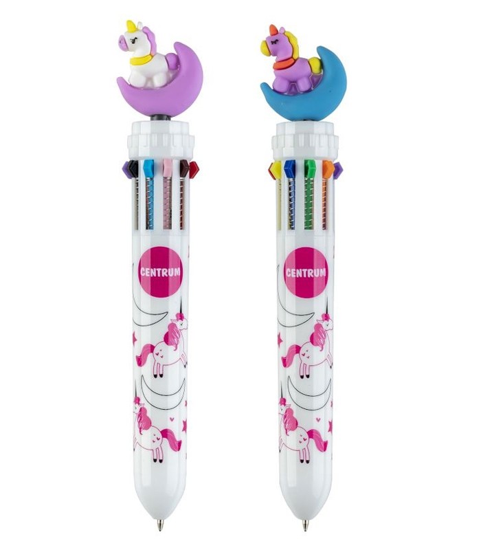 Stylo bille bleu fantaisie licorne 10 en 1 R.80260