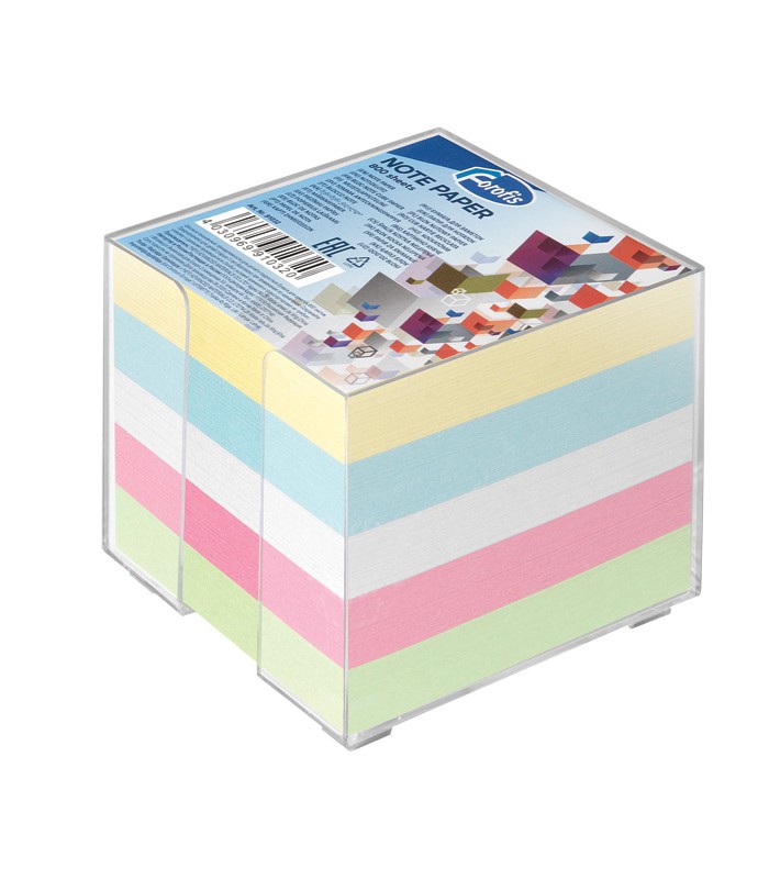 Bloc socle +post-it recharge 90X90mm pastel 800 feuilles R.91032  XXX
