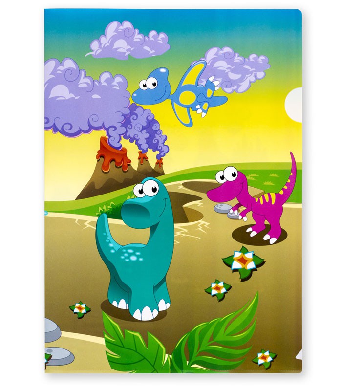 Pochette A4 plastique dinosaures R.88820