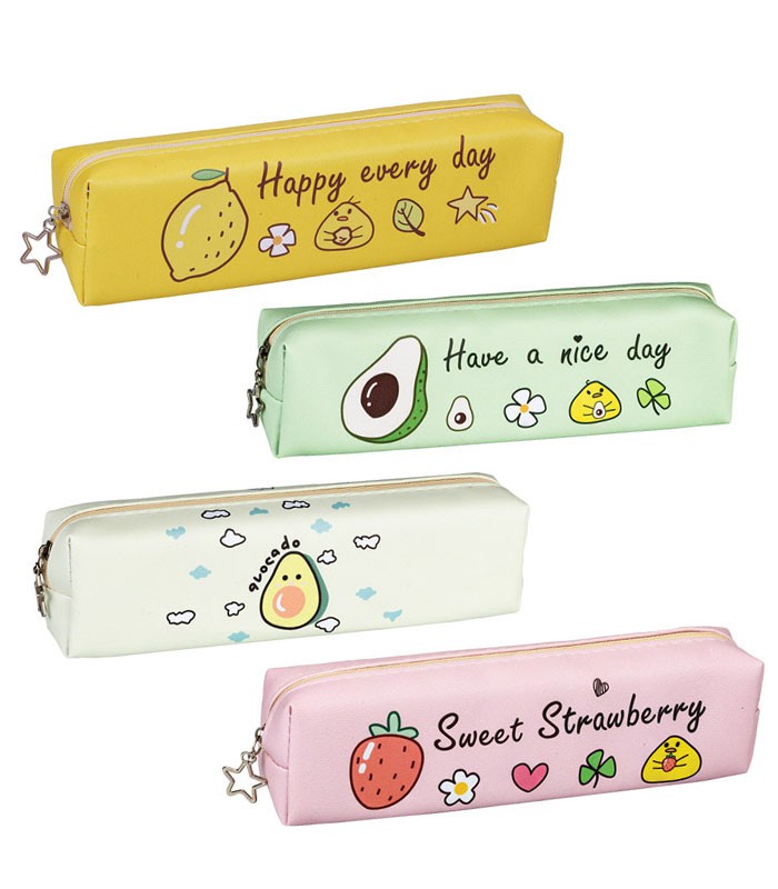 Fourre-tout 21x5.5x3.5cm assortis fruits R.89908