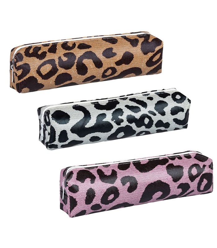 Fourre-tout 21x5.5x3.5cm assortis léopard R.89966