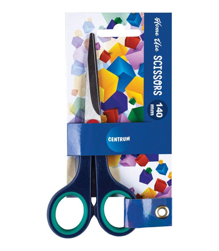 Ciseaux 14cm bleu/vert R.80242