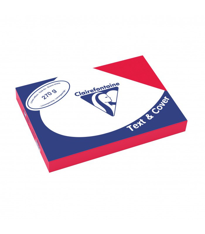 Couverture toilée A4 270g rouge turc R.2721C