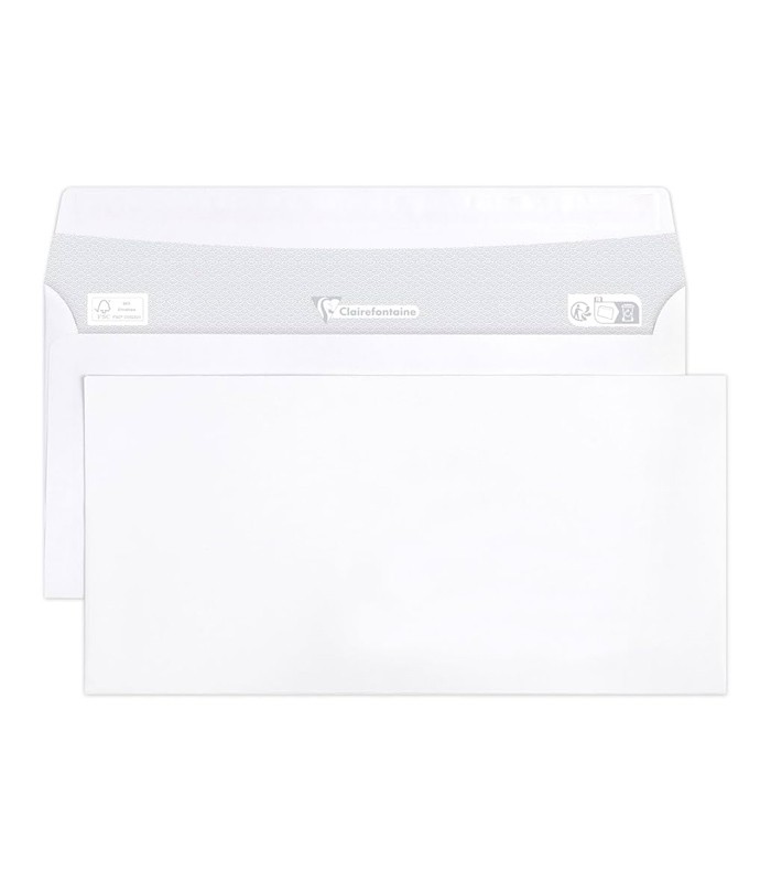 Enveloppe 110x220 blanche 80g R.5995C