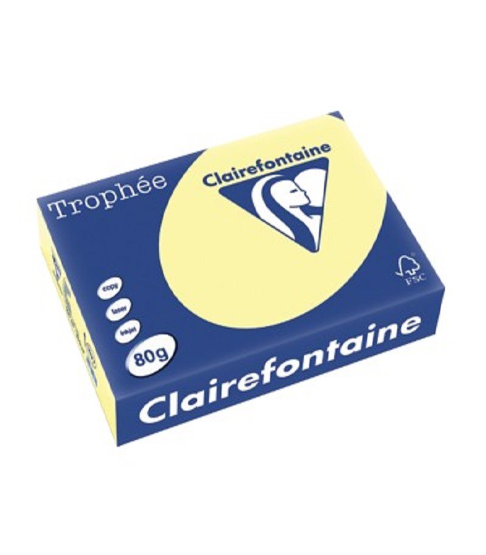 Papier copieur A4 80g jaune paquet de 500 feuilles R.1977C