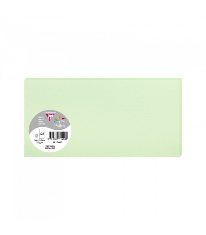 Carte 106x213 vert paquet de 25 120g R.1540C XXX