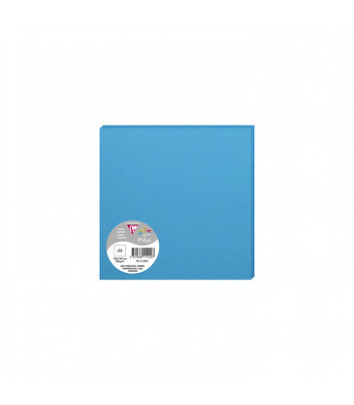 Carte 160x160 bleu turquoise paquet de 25  210g R.1122C