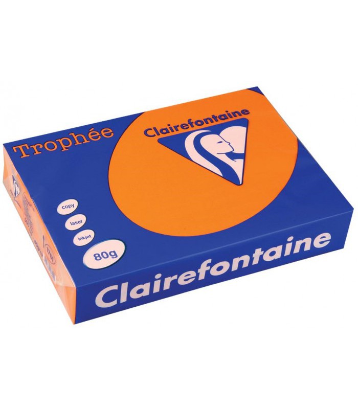 Papier copieur A4 80g orange paquet de 500 feuilles R.1878C