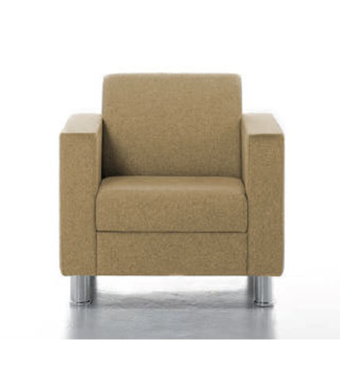 Canapé COMFY 1 place tissu brun