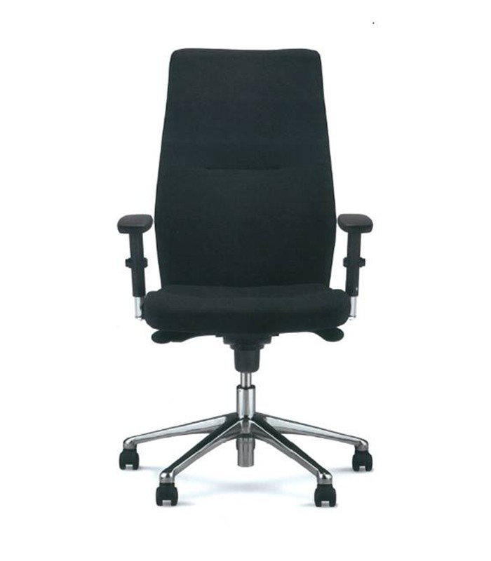 Fauteuil direction ORLANDO UP XXL simili cuir noir - grand gabarit XX