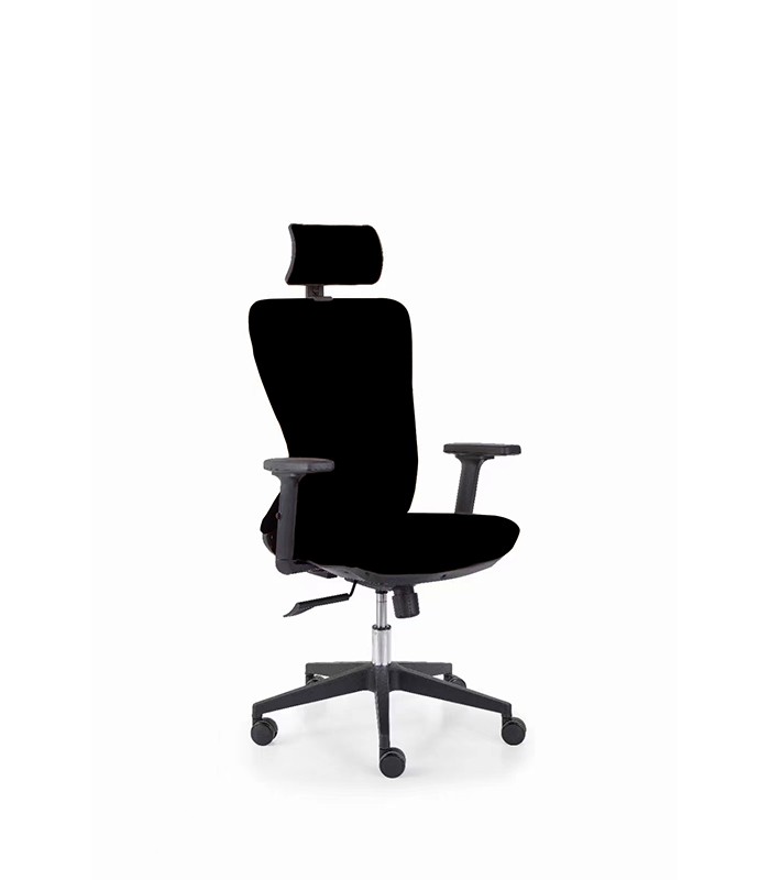 Fauteuil opérateur RICKY tétiêre tissu noir