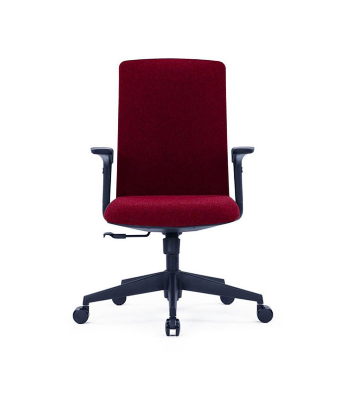 Fauteuil manager RUPERT avec accoudoirs tissu bordeaux  XXX