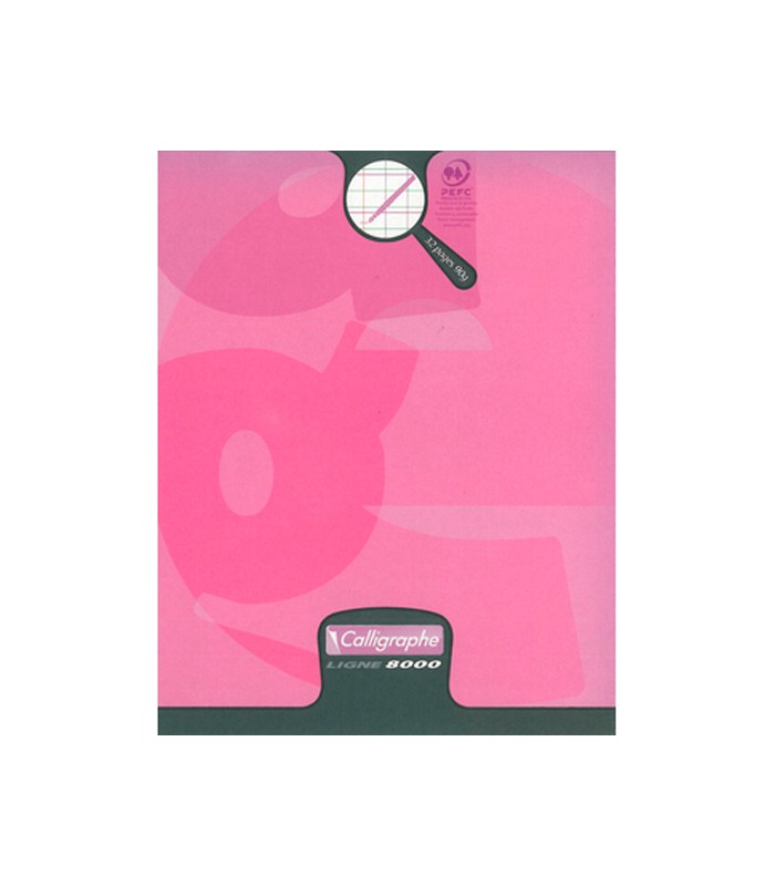 Cahier 17x22 écriture DL 2mm IV piqure 90g R.108707C