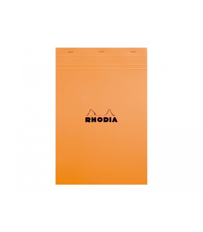 Bloc rhodia 21x29.7cm quadrillé 5x5 80 feuilles 80g R.18200C