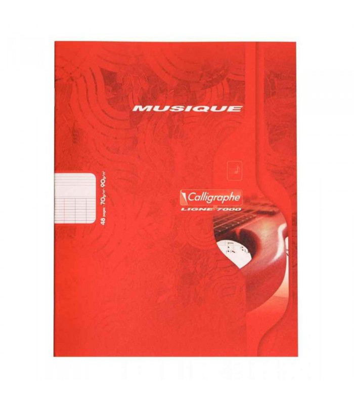 Cahier 17x22 musique 48 pages 70g R.563C