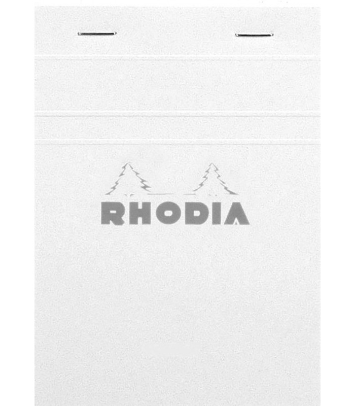 Bloc rhodia blanc 10.5x14.5cm N°13 Q.5x5 80 feuilles 80g R.13201C