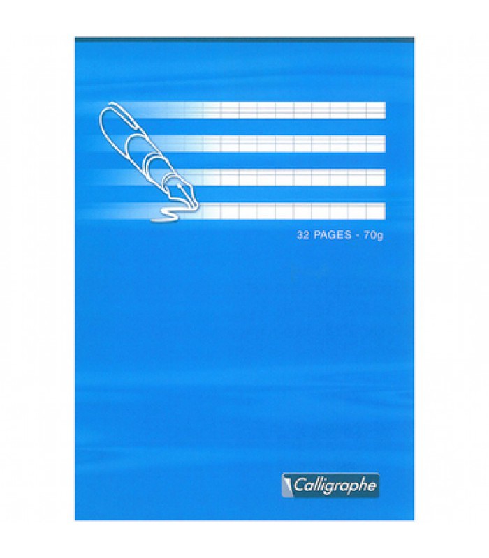 Cahier 17x22 écriture DL 2mm IV 32 pages piqûre 70g R.507C