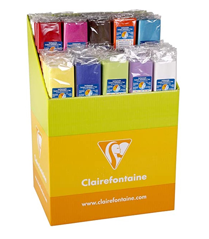 Crépon 40g couleurs assorties 0.5mx2.5m R.95199C