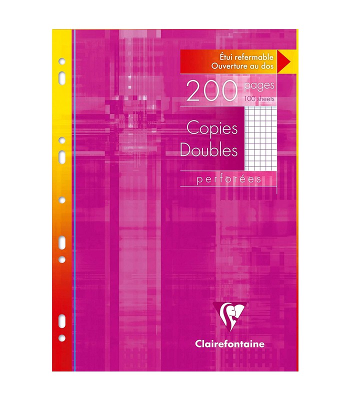 Copies doubles 5x5 A4 perforées 200 feuilles 90g blanc R.4712C