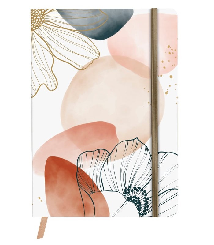 Carnet 14.5x21cm evanescence élastique 192 pages ass R.115966C  XXX 