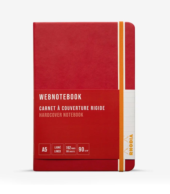 Carnet 14.8x21cm rhodiarama coquelicot 192 pages R.118753C  XXX 