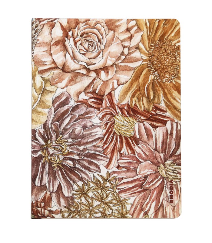 Carnet 14.8x21cm orange botanique re. intégrale 120 p R.120032C  XXX