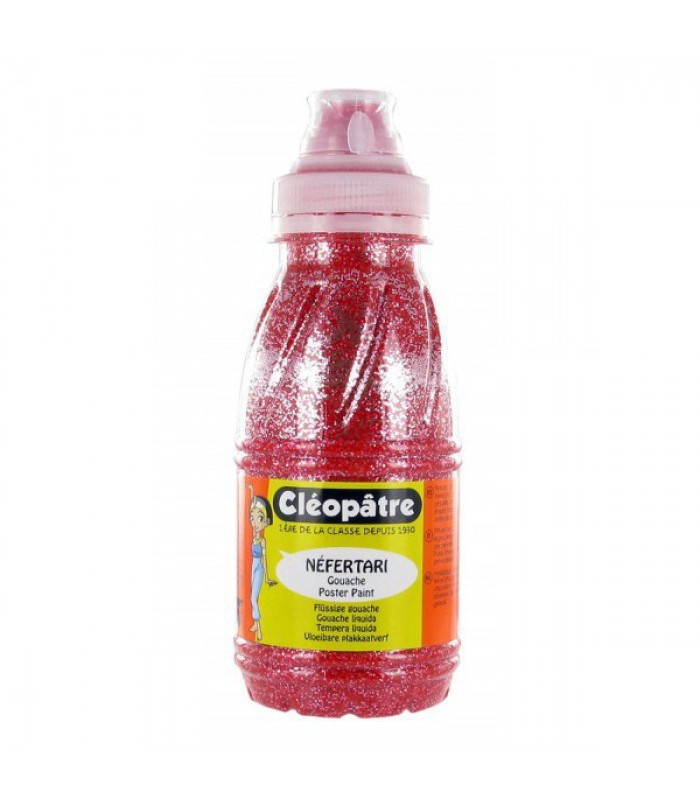 Gouache pailletée 250ml rouge R.PP250-13C
