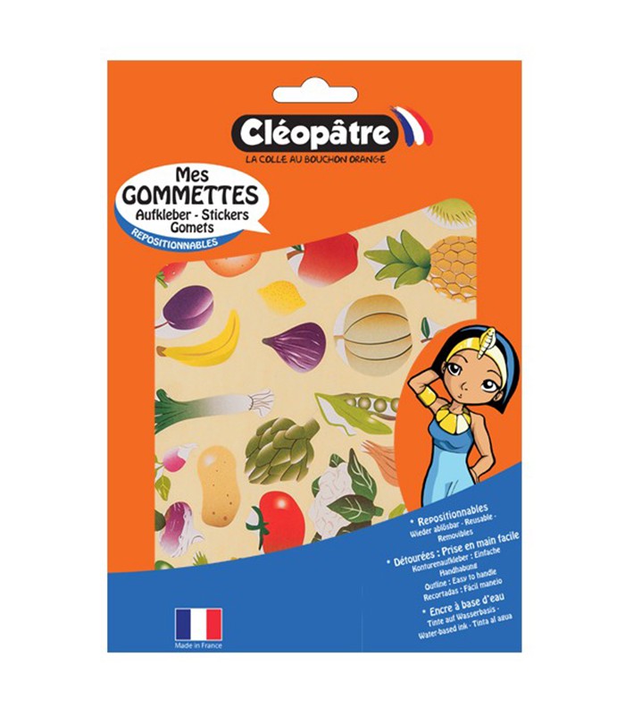 Gommettes fruits et légumes repositionnables x120 R.G23