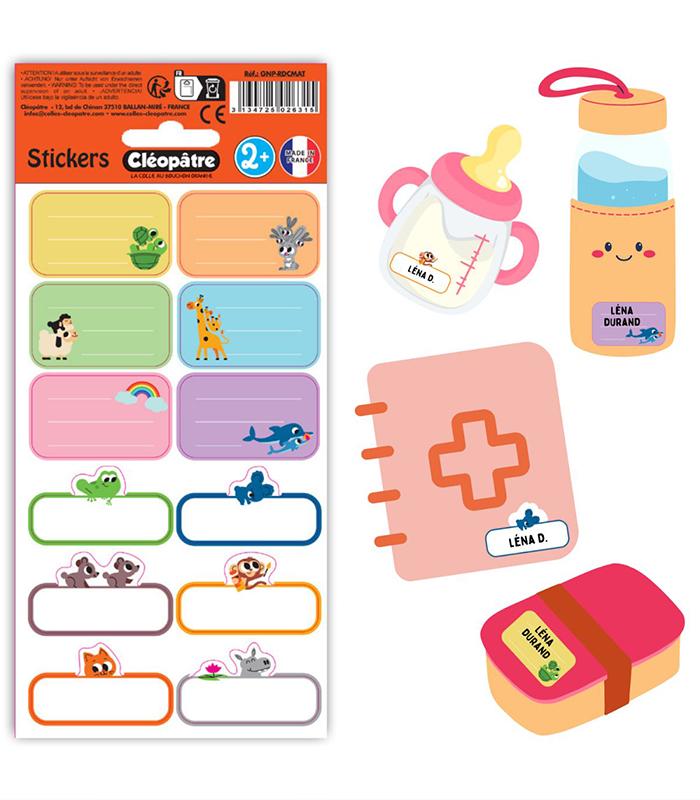 Etiquettes scolaire x12 R.GNP-RDCMAT