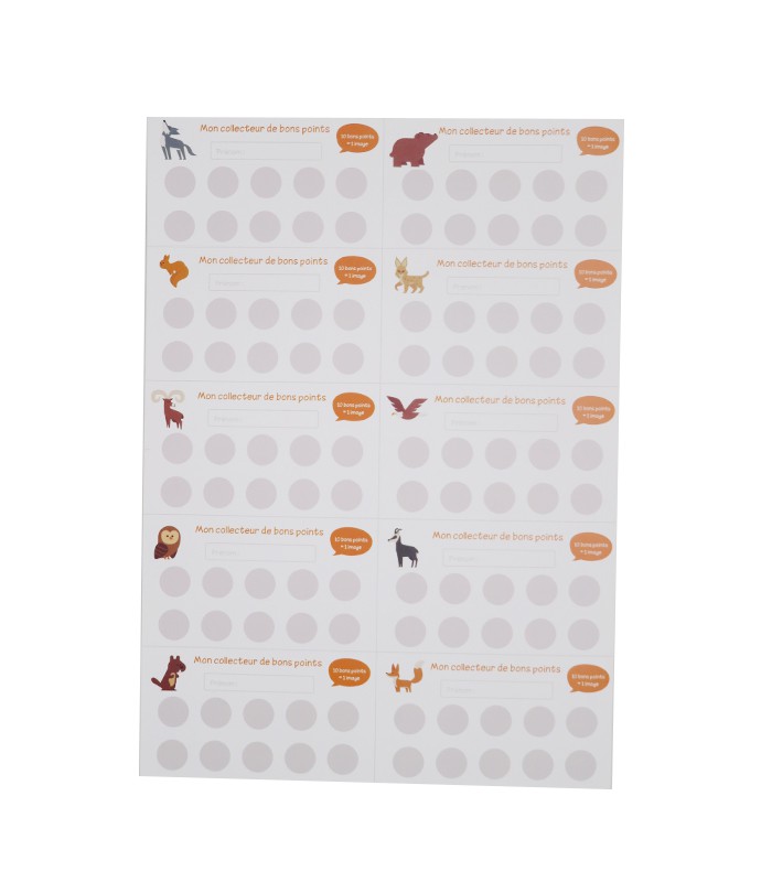 Bons points collecteurs x100 + 960 gommettes R.COLBP