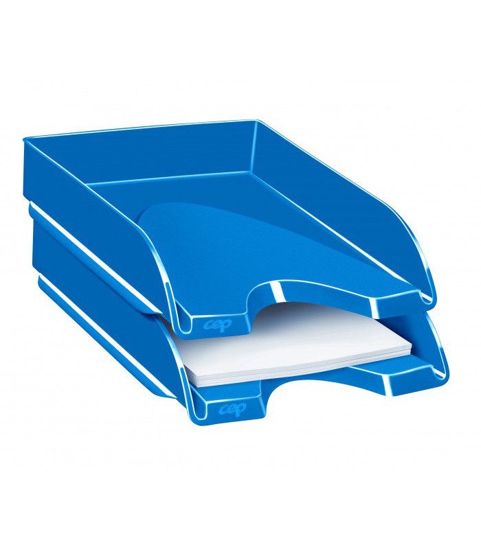 Corbeille courrier pleine bleu océan gamme gloss R.200+G