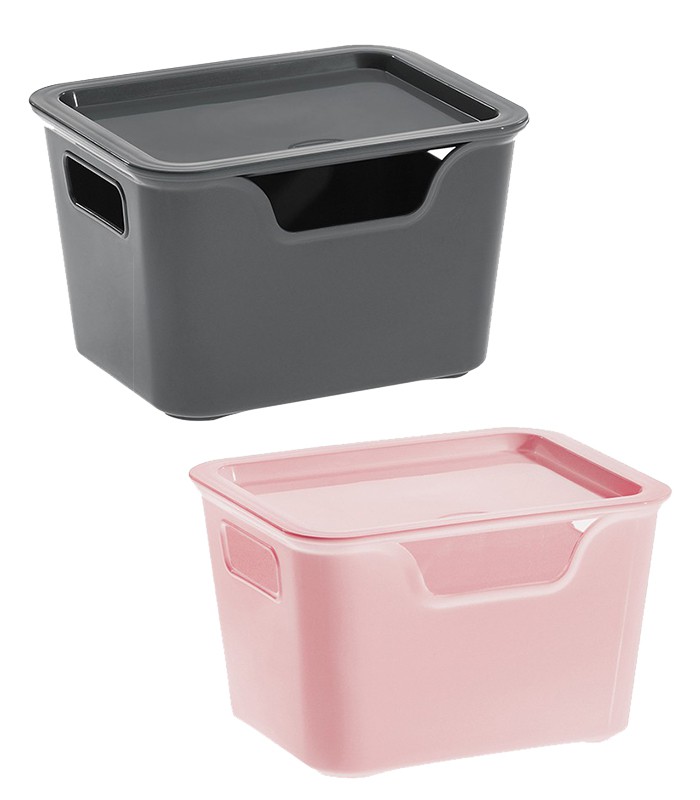 Boîte de rangement 1.9L  180x140x110mm assortis R.8534529  XXX